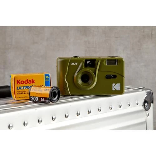 KODAK M35 REUSABLE CAMERA OLIVE Žalias