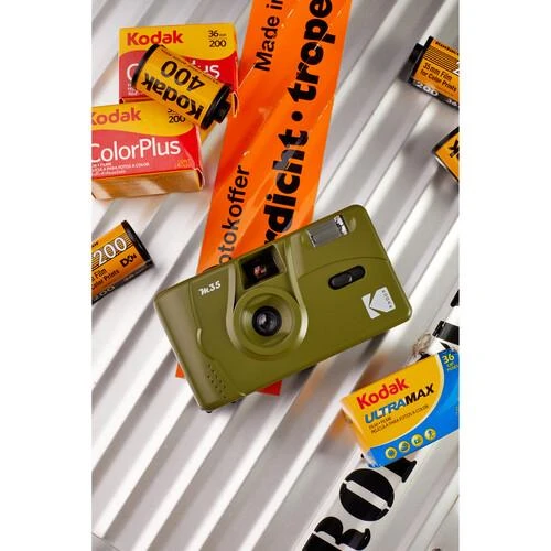 KODAK M35 REUSABLE CAMERA OLIVE Žalias