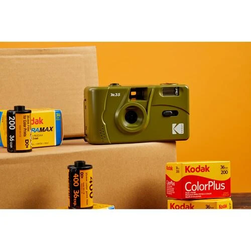 KODAK M35 REUSABLE CAMERA OLIVE Žalias