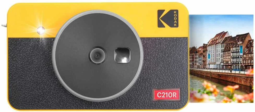 „Kodak Mini Shot Combo 2“ retro stiliaus 53,4 x 86,5 mm CMOS Geltona