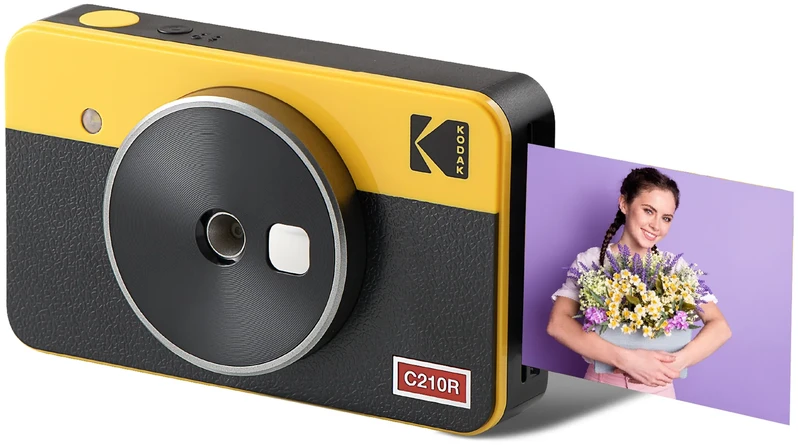„Kodak Mini Shot Combo 2“ retro stiliaus 53,4 x 86,5 mm CMOS Geltona