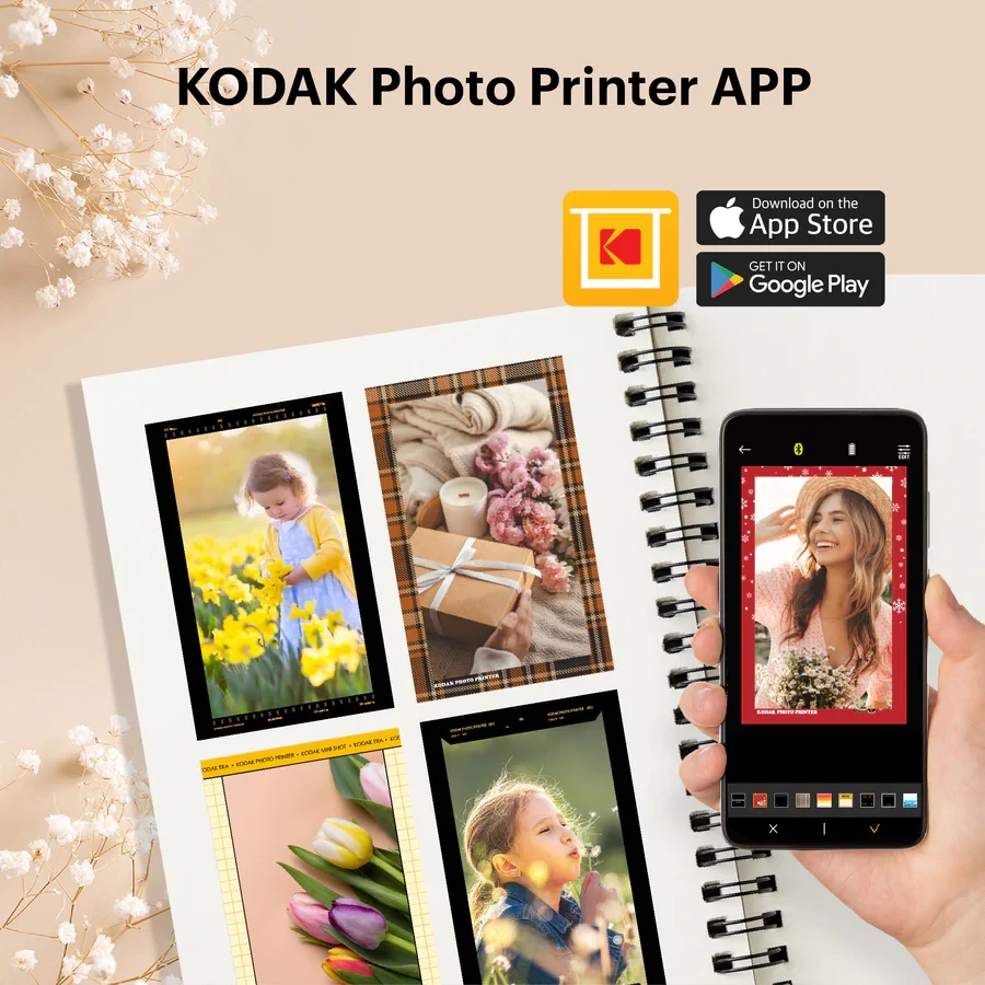 „Kodak Mini Shot Combo 2“ retro stiliaus 53,4 x 86,5 mm CMOS Geltona