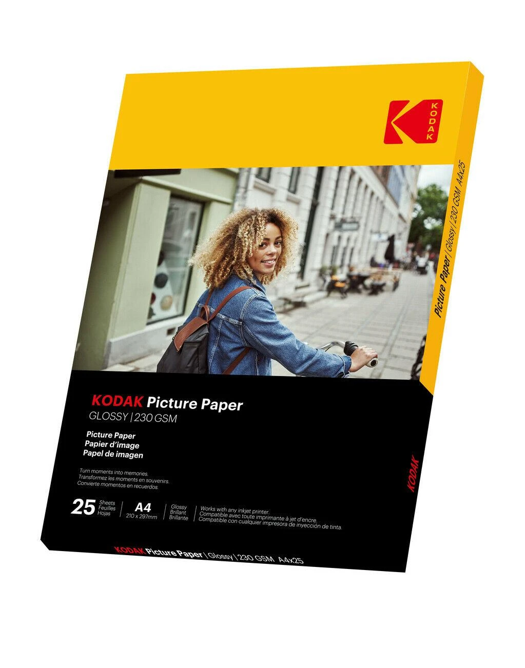 „Kodak“ paveikslėlių popierius 230 g, 11,8 mln. blizgus A4x25 (9891266)