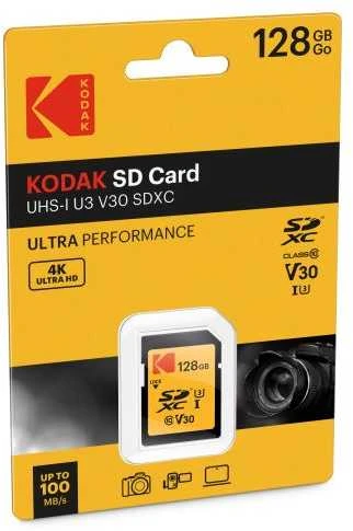 Kodak 128 GB SDXC 4K atminties kortelė pakuotėje