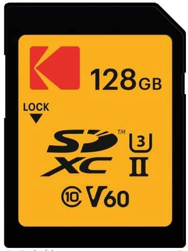 Atminties kortelė Kodak SD 128GB UHS-II U3 V60 Ultra Pro