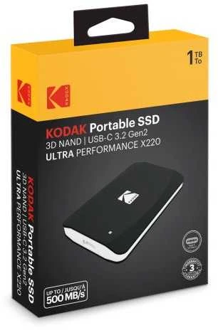 Kodak SSD 3.2Gen2 X220 1TB Portable EKSSD1TX220K