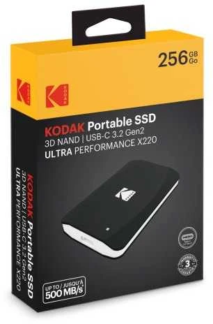 Kodak SSD 3.2Gen2 X220 256GB Portable EKSSD256GX220K