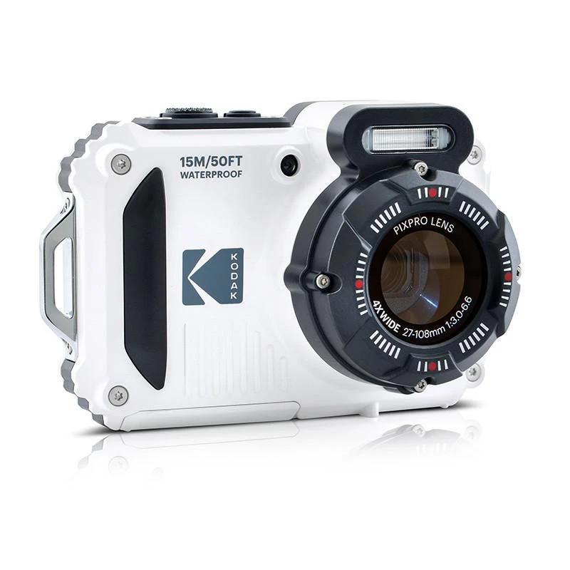 Kodak WPZ2 skaitmeninis fotoaparatas, baltos spalvos