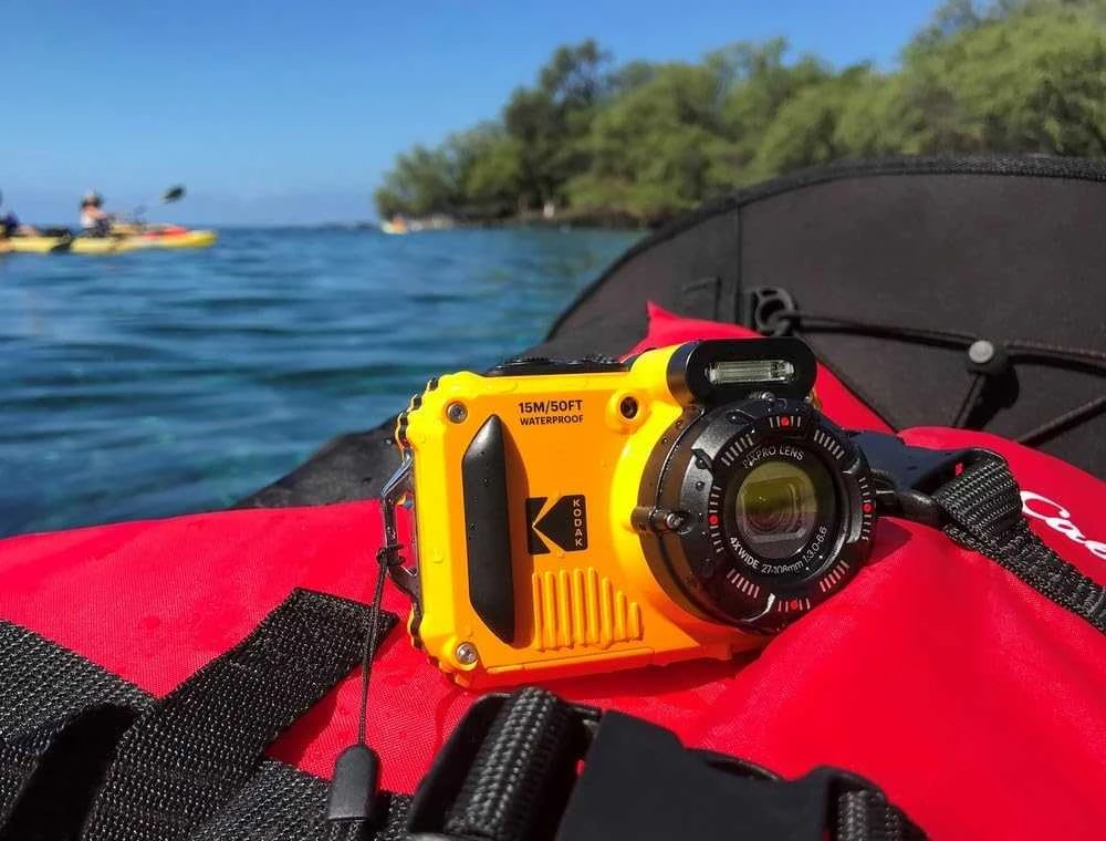 Kodak WPZ2 Geltona Bundle - kamera + SD kortelė ir 2x atsarginės baterijos