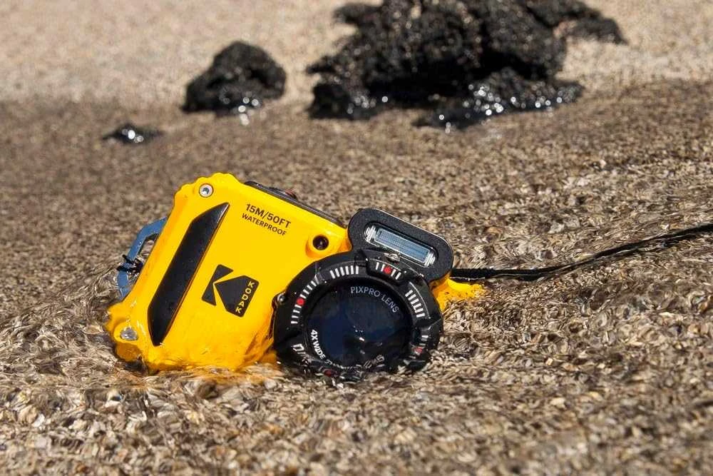 Kodak WPZ2 Geltona Bundle - kamera + SD kortelė ir 2x atsarginės baterijos