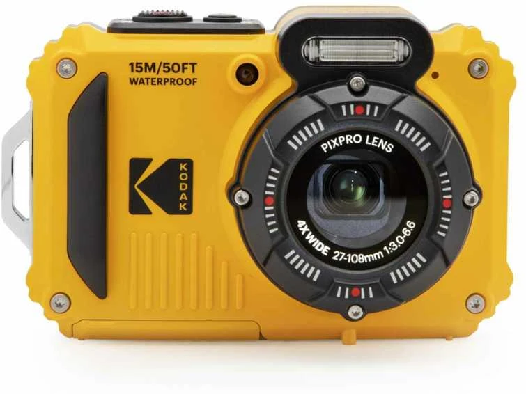 Kodak WPZ2 Geltona Bundle - kamera + SD kortelė ir 2x atsarginės baterijos