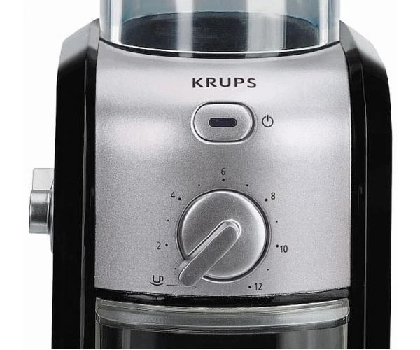 Kavamalė Grinder electric for coffee Krups GVX242 (110W, grinding, juodos spalvos, sidabrinis color)