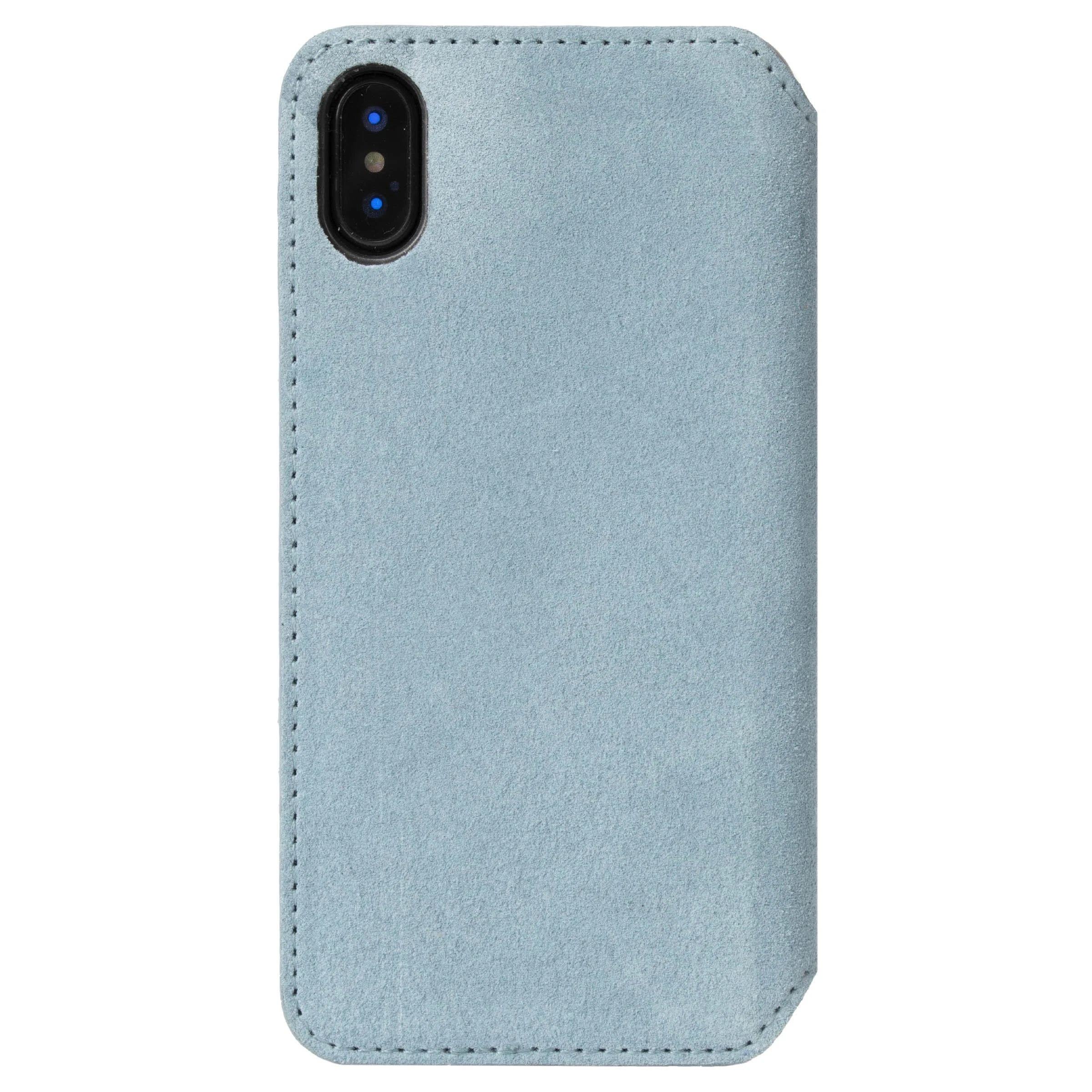 Dėklas Krusell Broby 4 Card SlimWallet Apple iPhone XS Max mėlynos spalvos