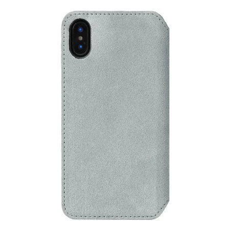 Pilkas telefono dėklas Krusell Broby 4 Card SlimWallet iPhone X/XS