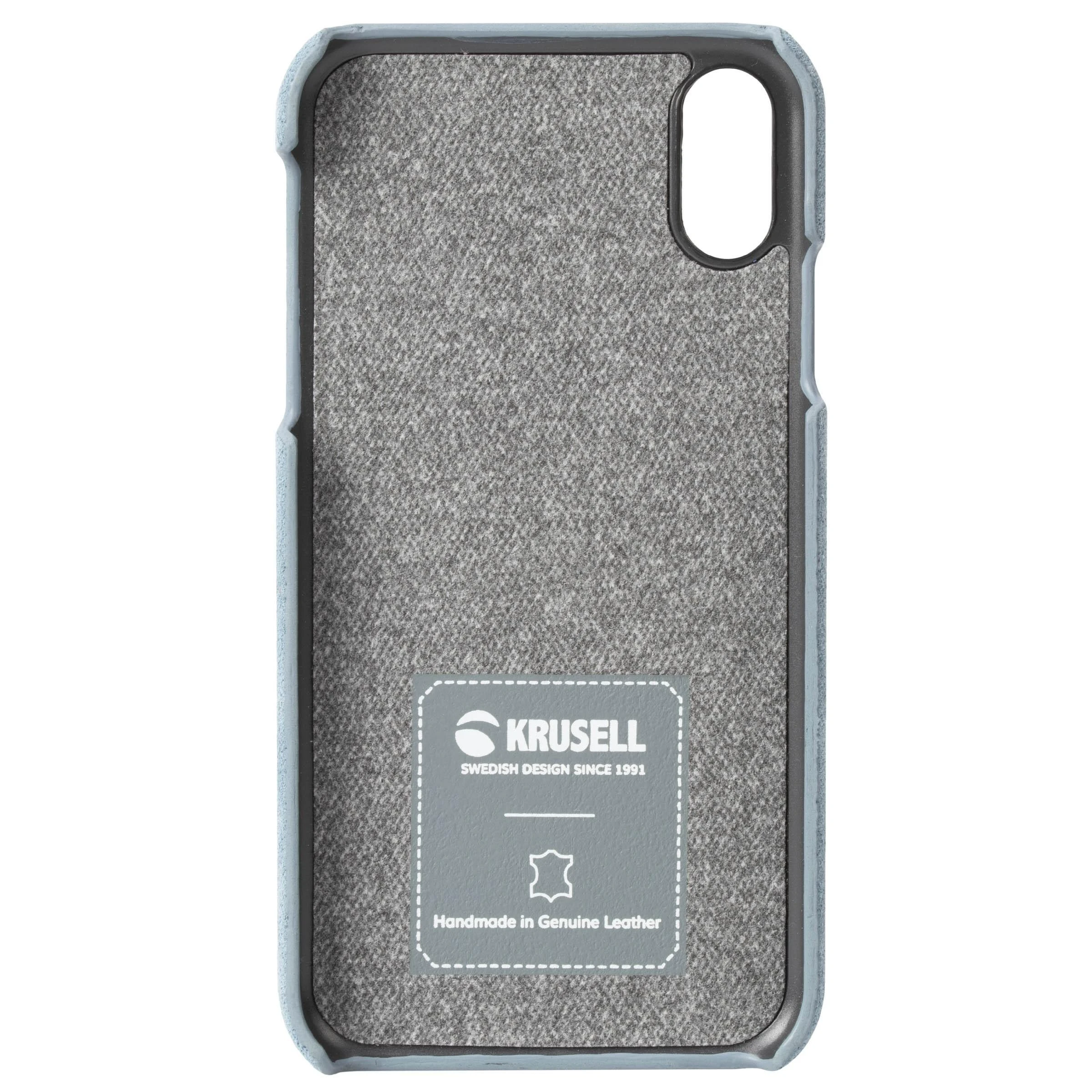Krusell Broby dėklas Apple Apple iPhone XS Max mėlynas