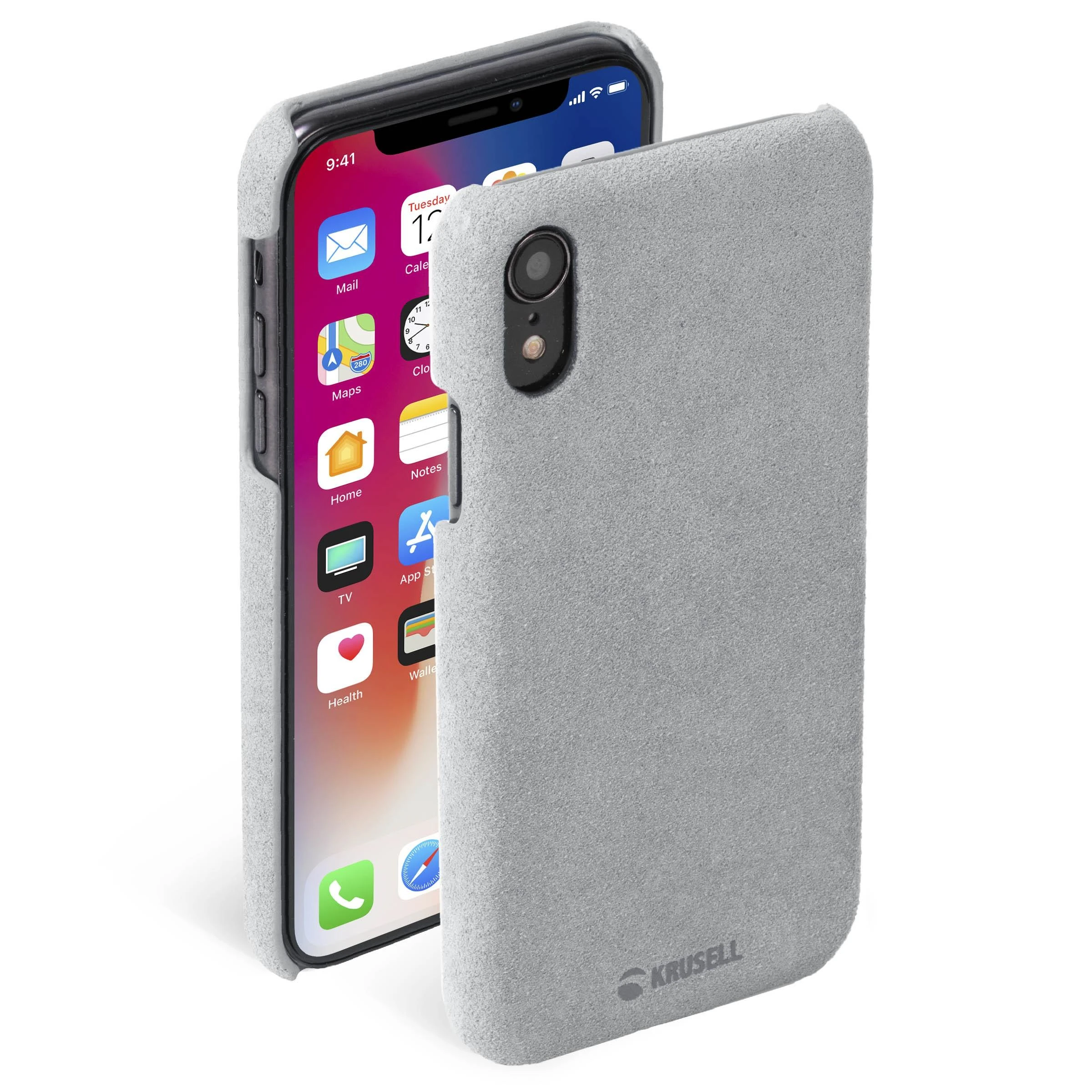 Dėklas Krusell Broby Cover Apple iPhone XS Max grau