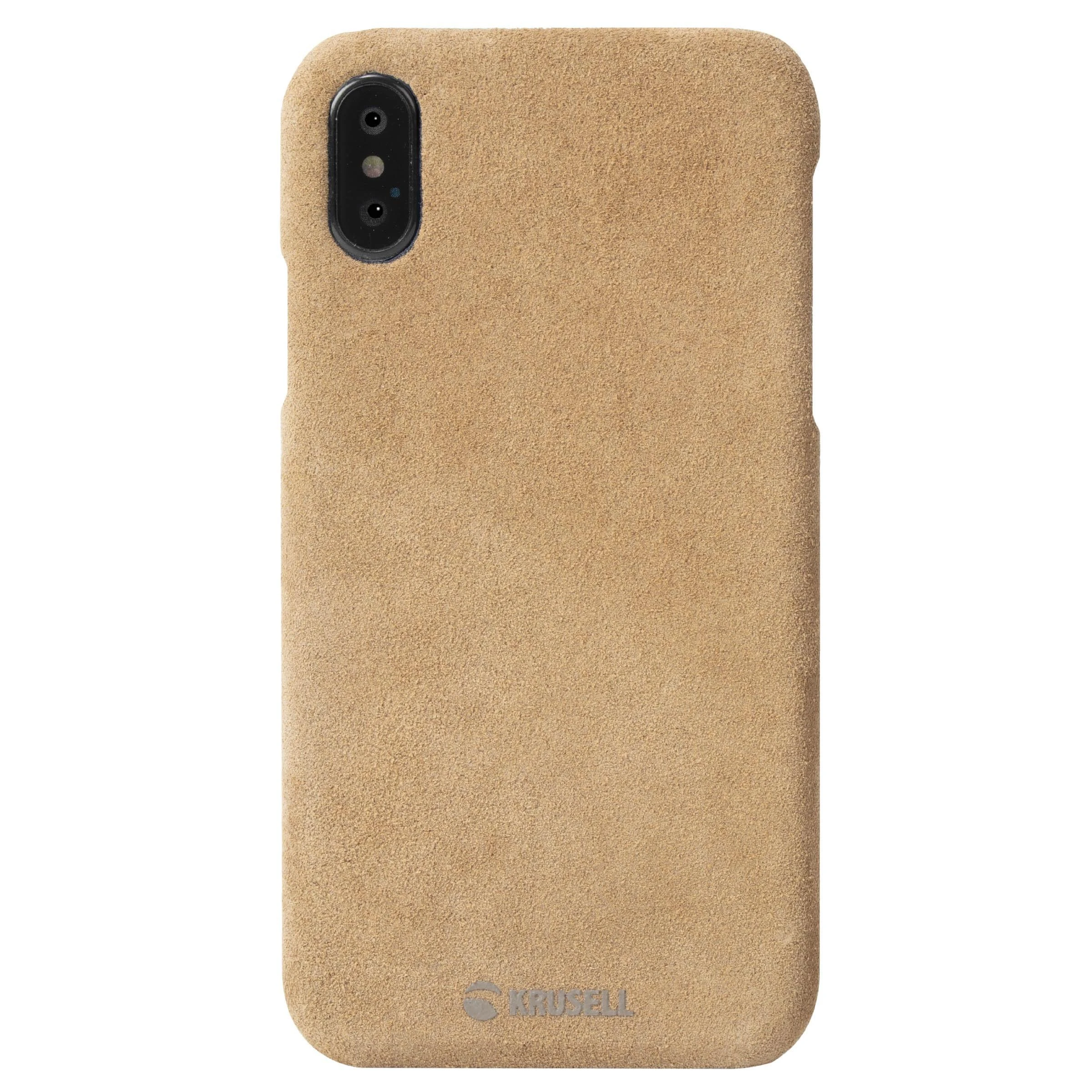 Krusell Telefono dėklas iPhone XS Max, rudas
