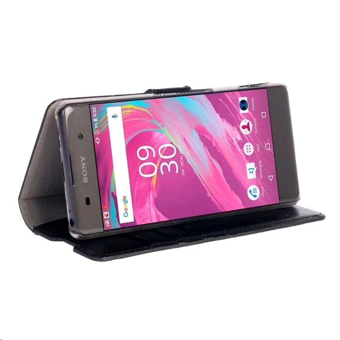 Dėklas Krusell Ekero FolioWallet 2in1 skirtas Sony Xperia XA, juoda