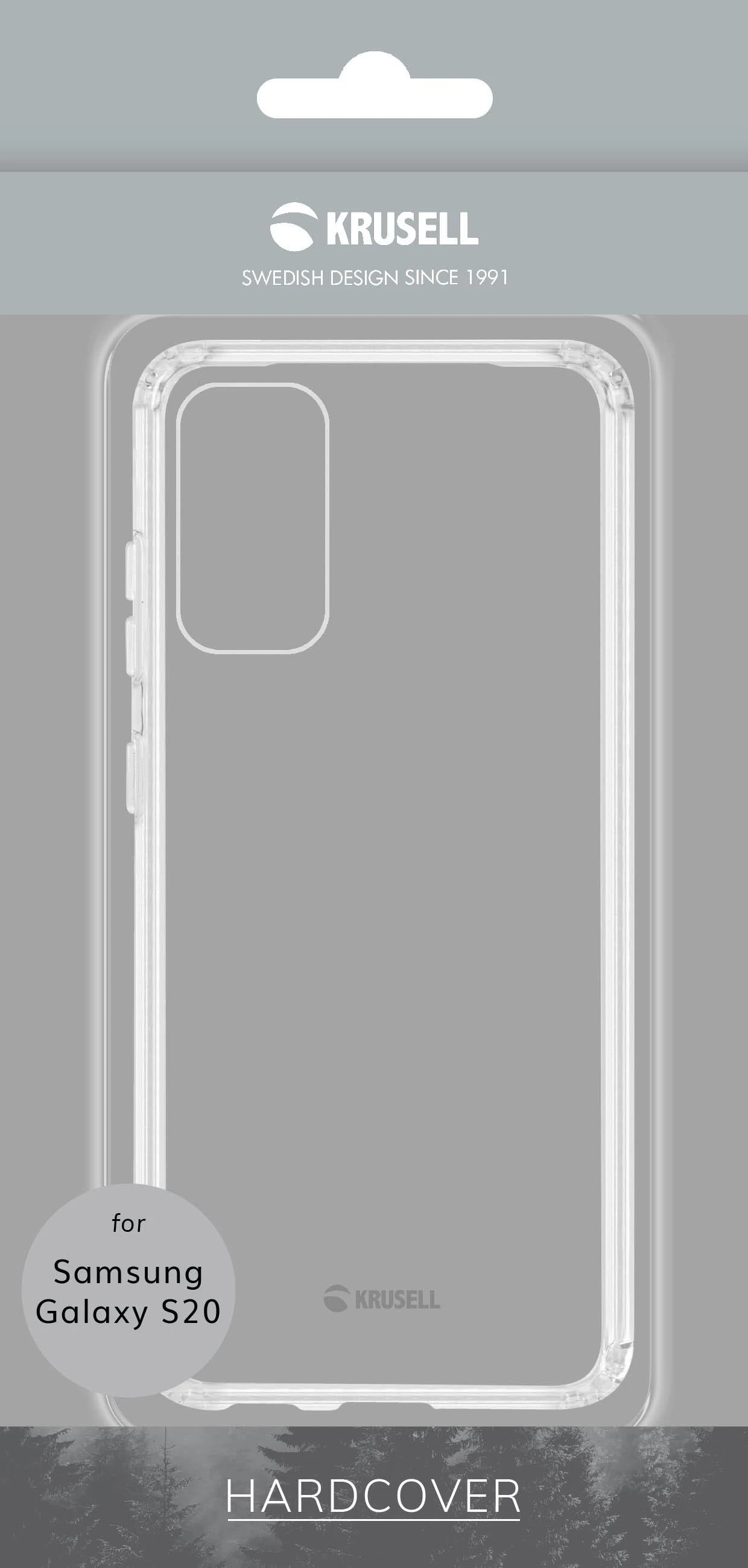 Krusell Essentials Harddėklas Samsung Galaxy S20 skaidrus