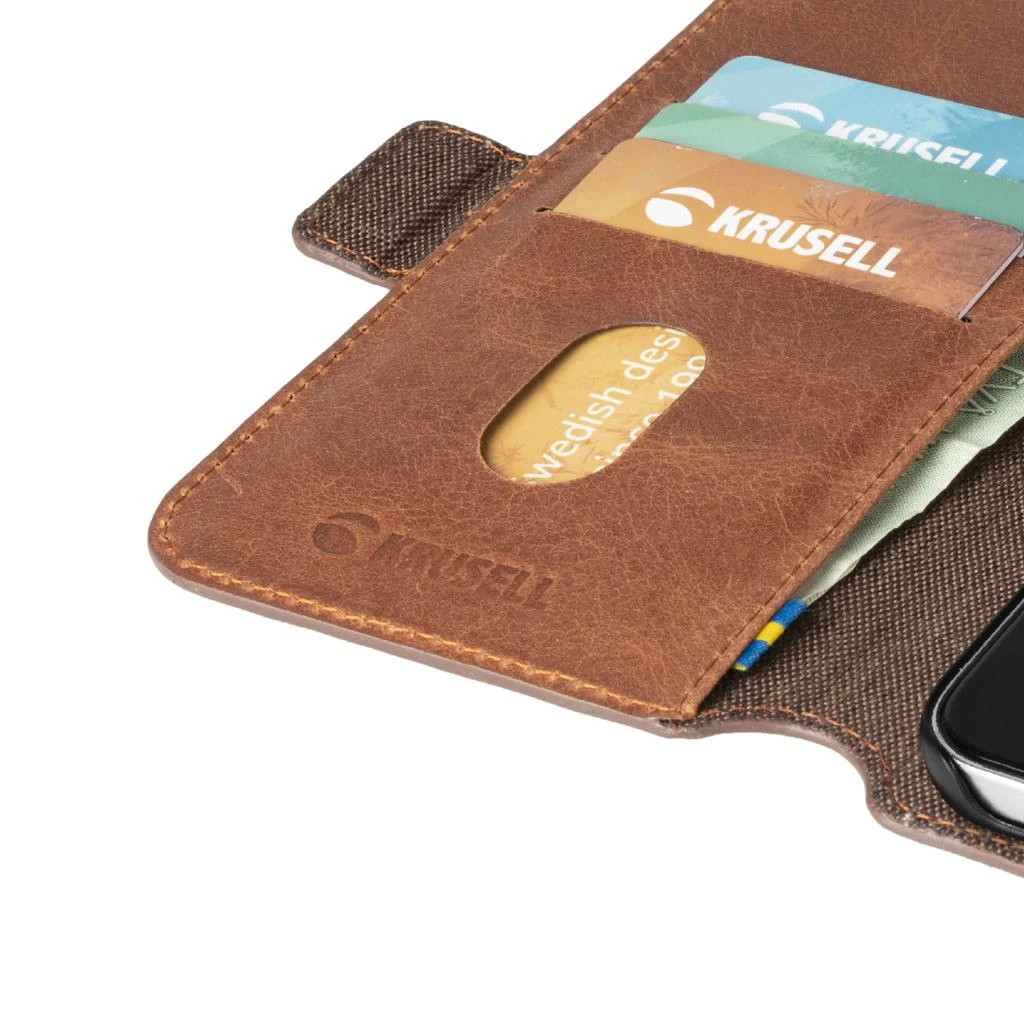 Dėklas Krusell PhoneWallet Samsung Galaxy S21+ vintage konjakas (62270)