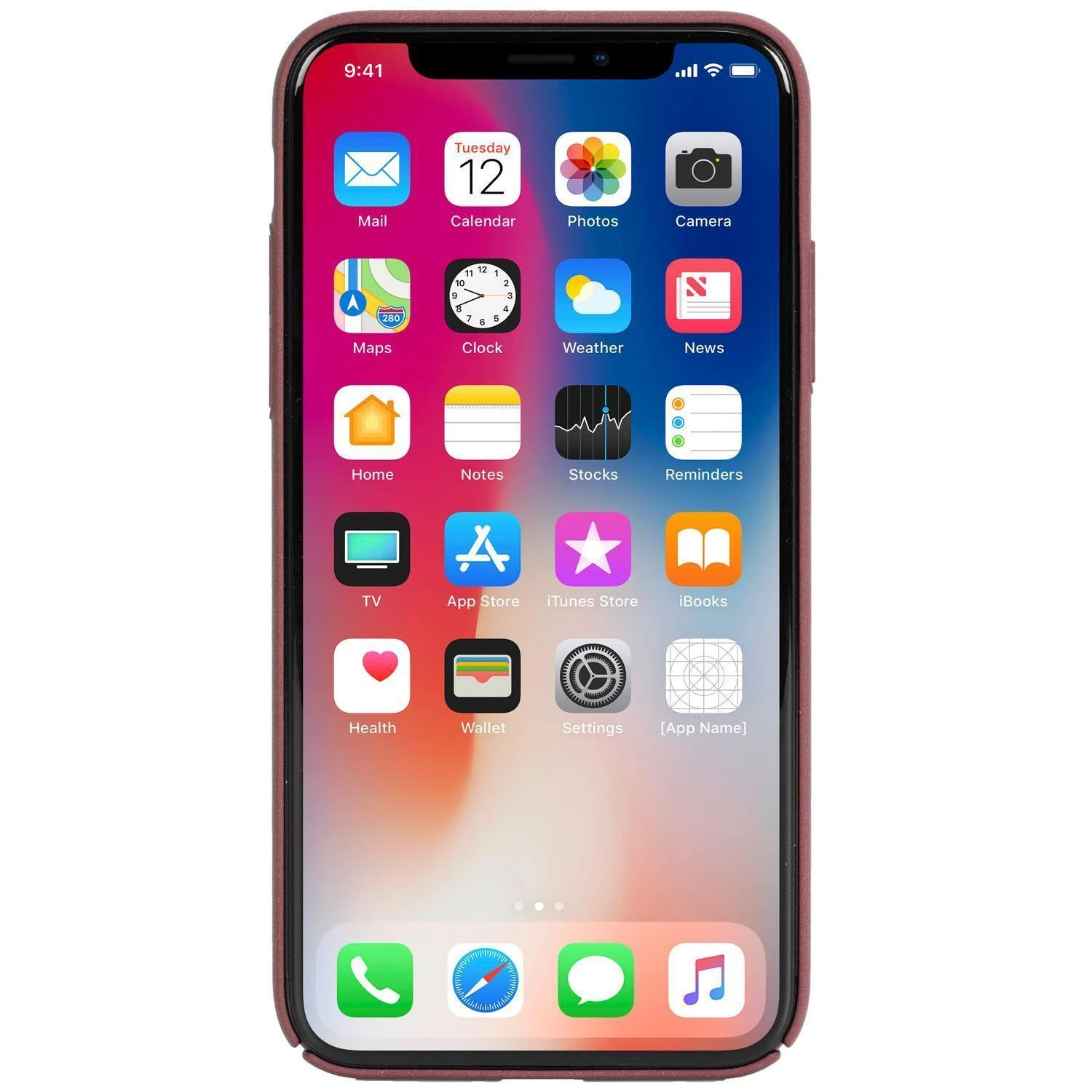 Krusell Sandby dėklas Apple Apple iPhone X/XS rust (61093)