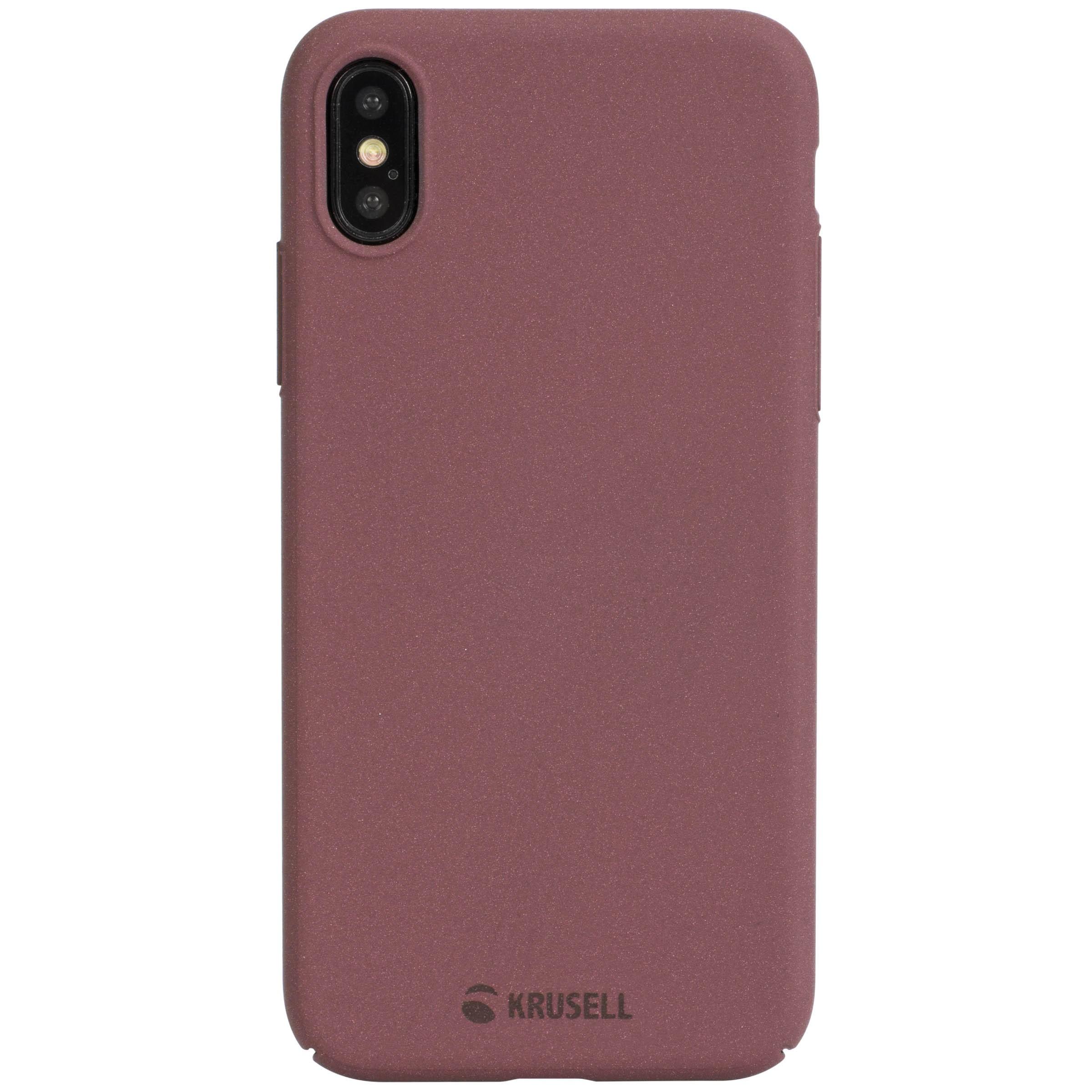 Krusell Sandby piniginės tipo dėklas iPhone X/XS, burgundiškas