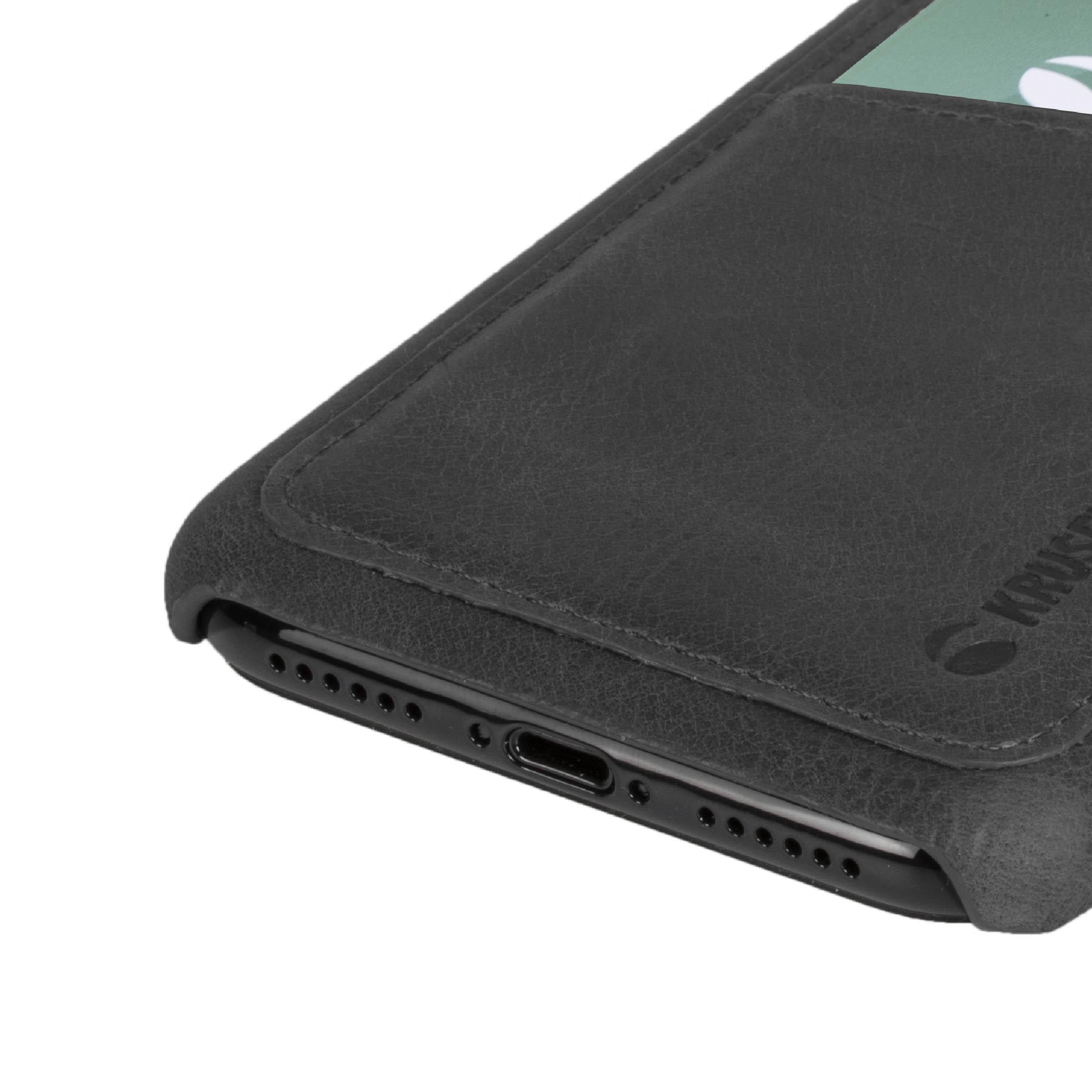 Telefono dėklas Krusell Sunne 2 Card Cover iPhone XS Max, juodas