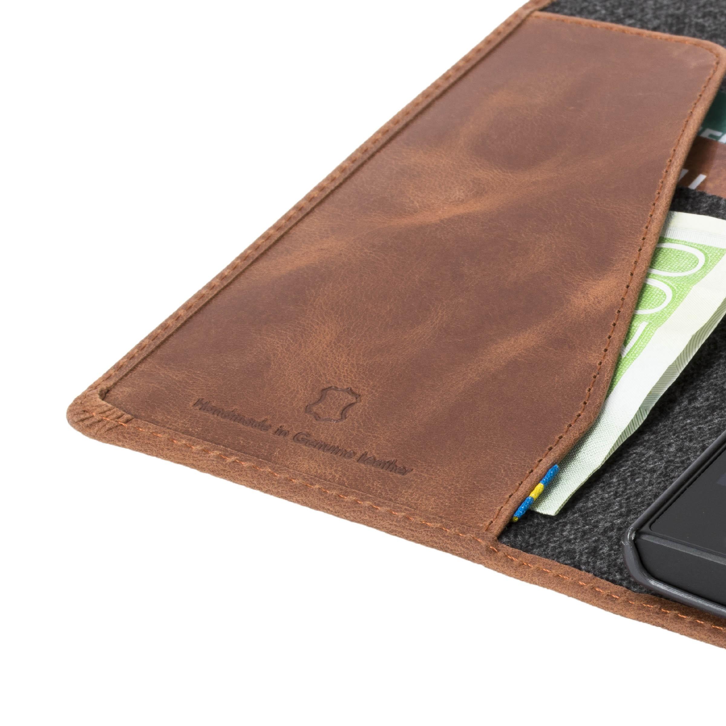 Dėklas Krusell Sunne 2 Card Foliowallet Sony Xperia L2 vintage cognac