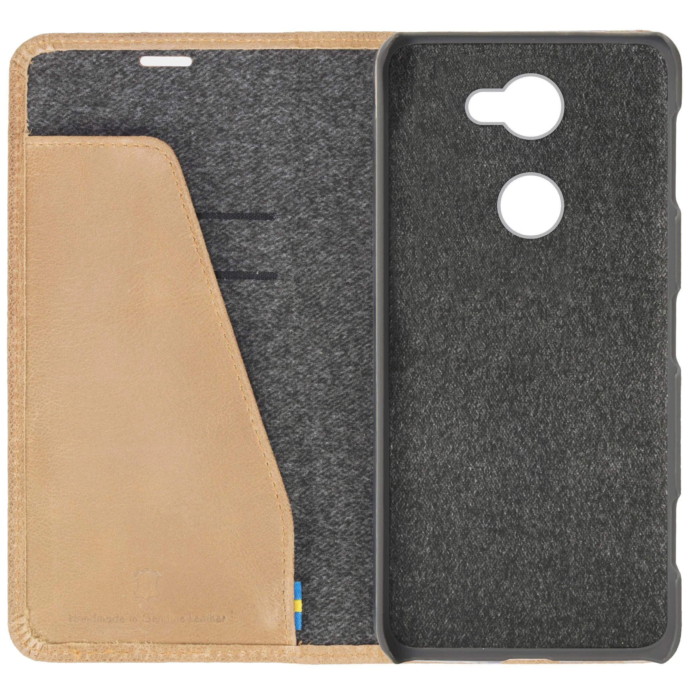 Dėklas Krusell Sunne 2 Card Foliowallet Sony Xperia L2 nude