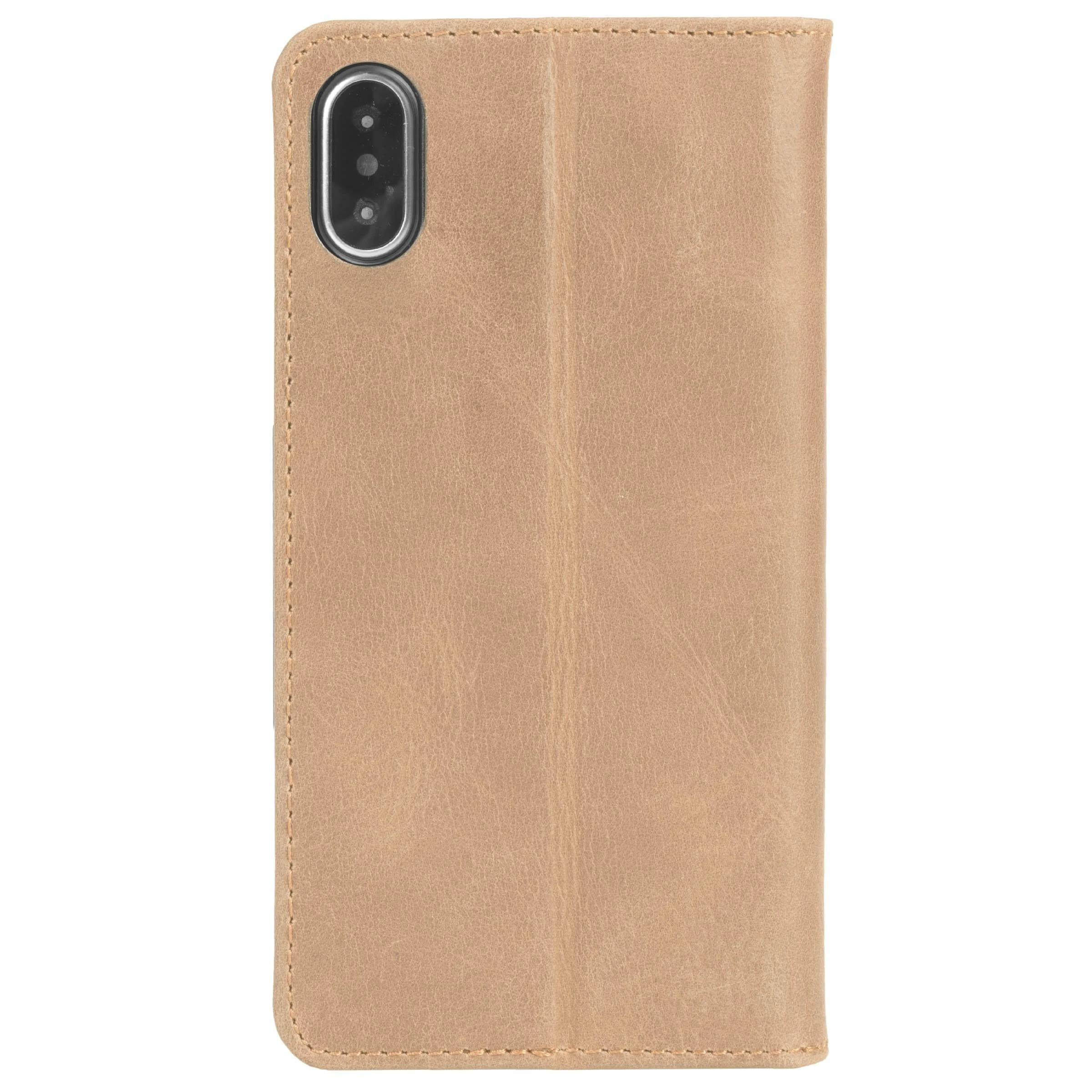 Dėklas Krusell Sunne 4 Card FolioWallet Apple iPhone XS Max vintage nude