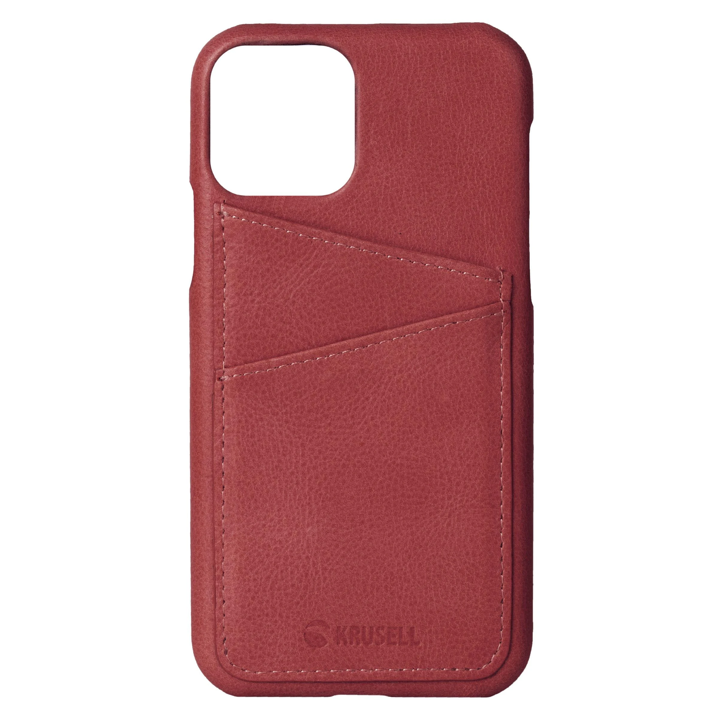 Dėklas Krusell Sunne CardCover Apple iPhone 11 Pro Max vintage raudonos spalvos (61795)