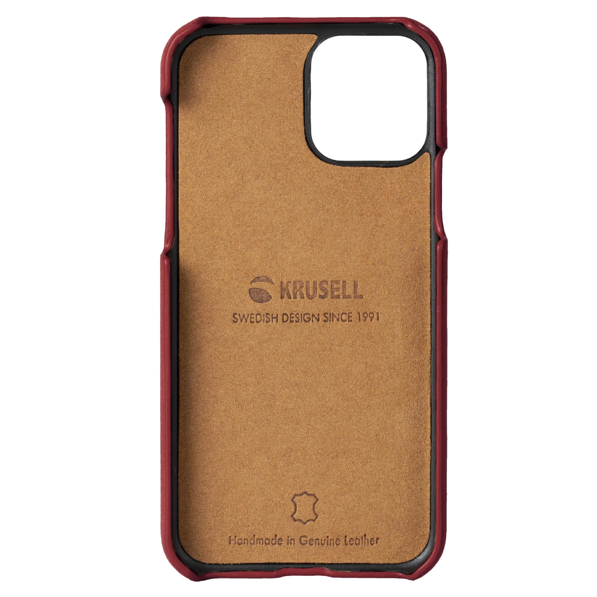 Dėklas Krusell Sunne CardCover Apple iPhone 11 vintage raudonos spalvos (61791)
