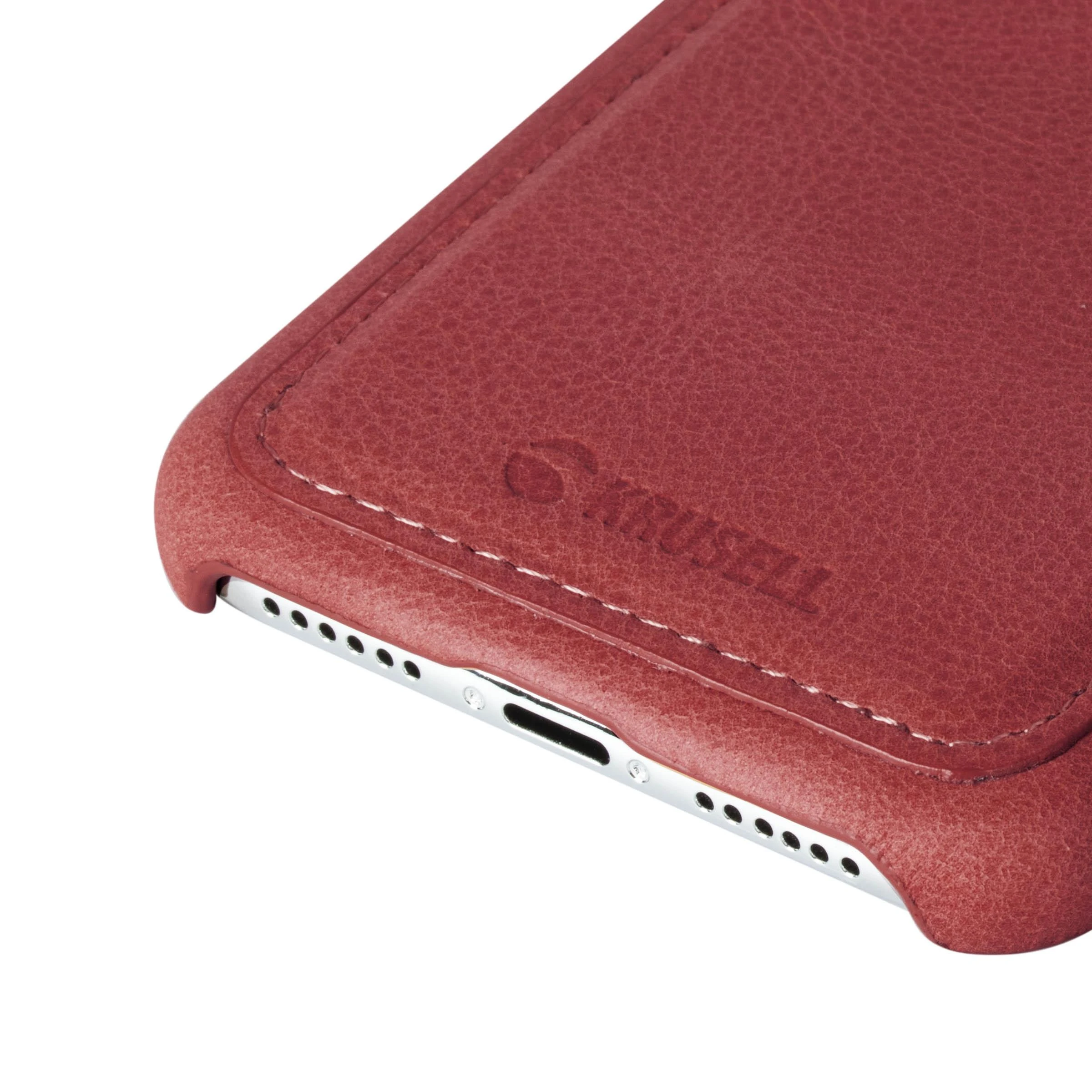 Dėklas Krusell Sunne CardCover Apple iPhone 11 vintage raudonos spalvos (61791)
