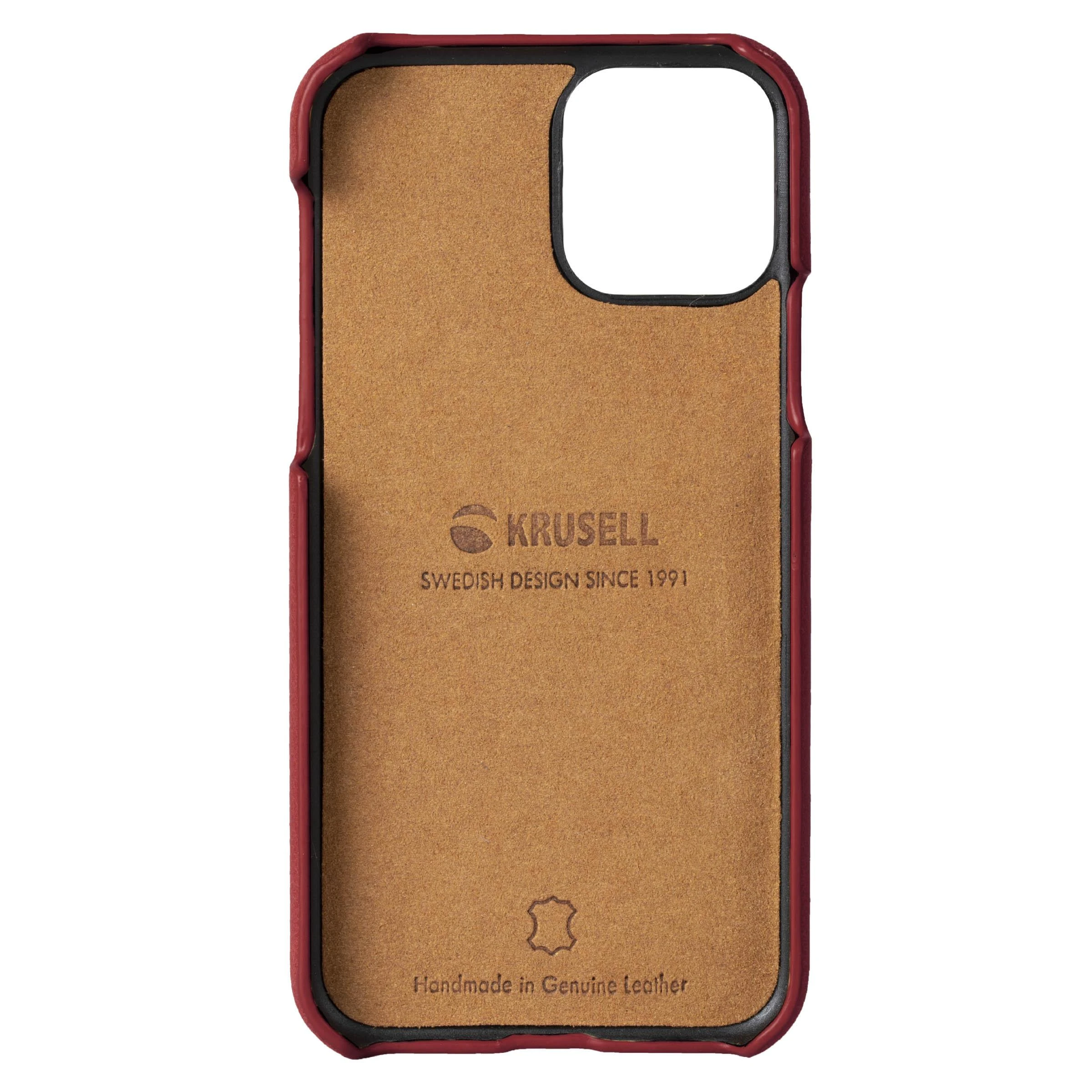 Dėklas Krusell Sunne CardCover Apple iPhone 11 Pro Max vintage raudonos spalvos (61795)