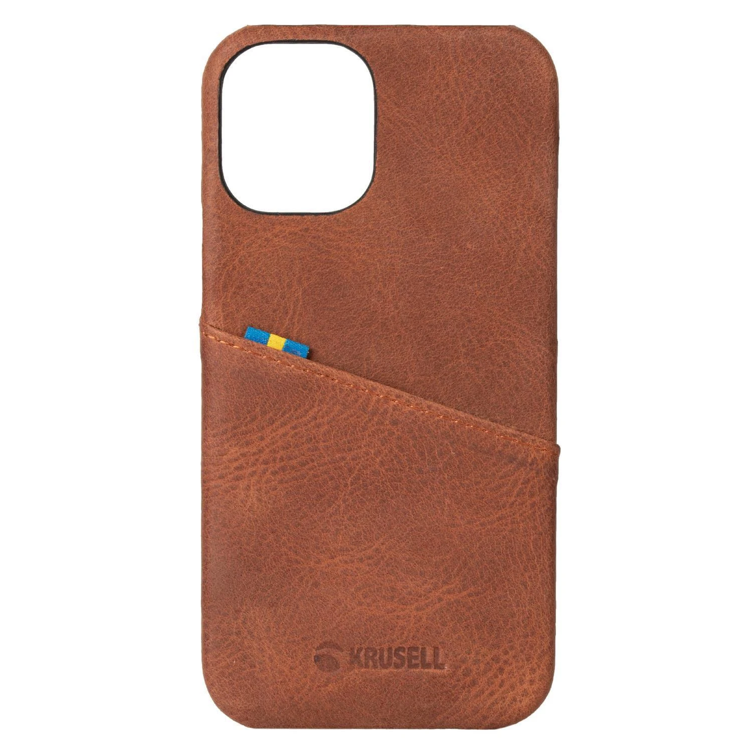 Dėklas Krusell Sunne CardCover Apple iPhone 12 Pro Max senovinis konjakas (62176)