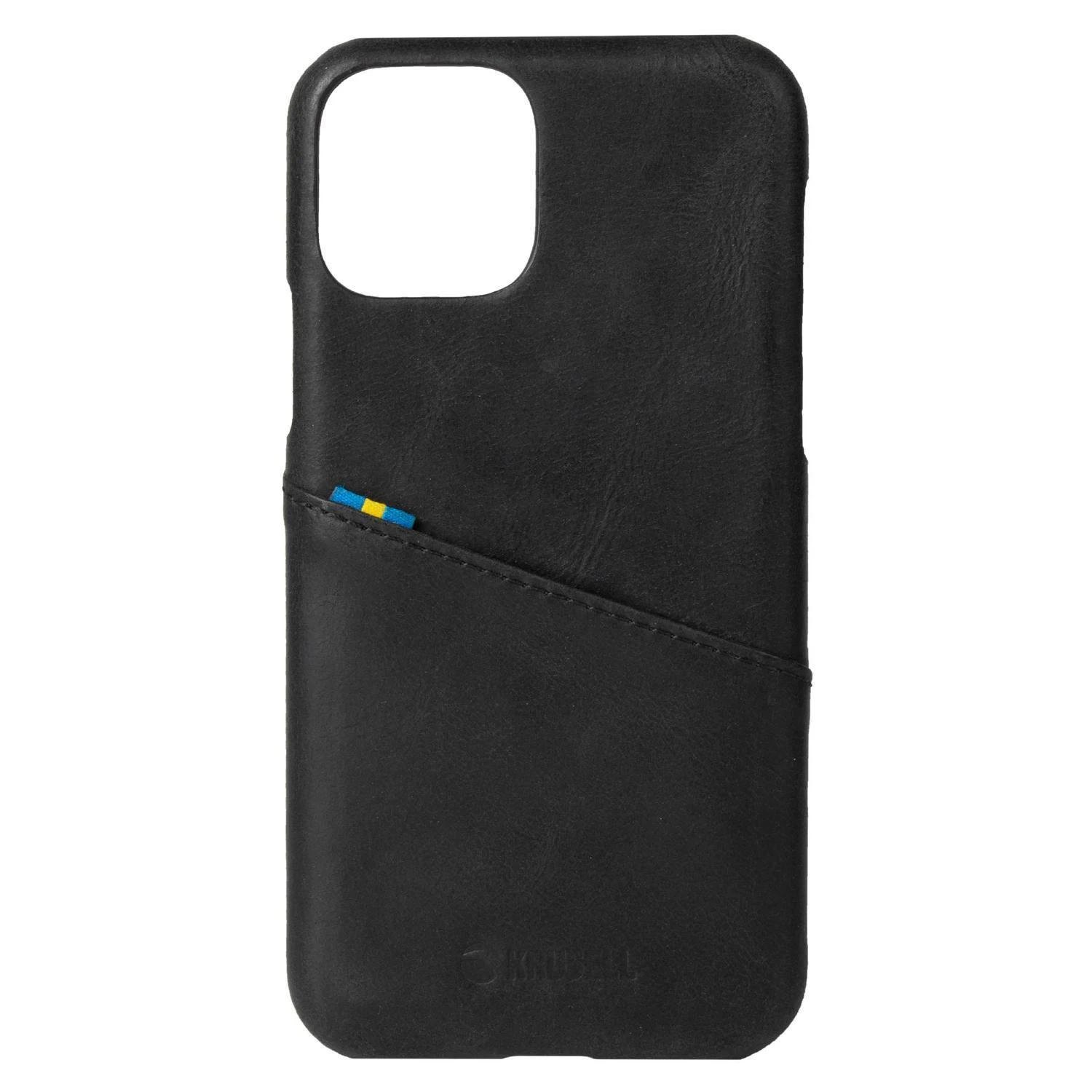 Dėklas Krusell Sunne CardCover Apple iPhone 12 mini vintage juodas (62155)