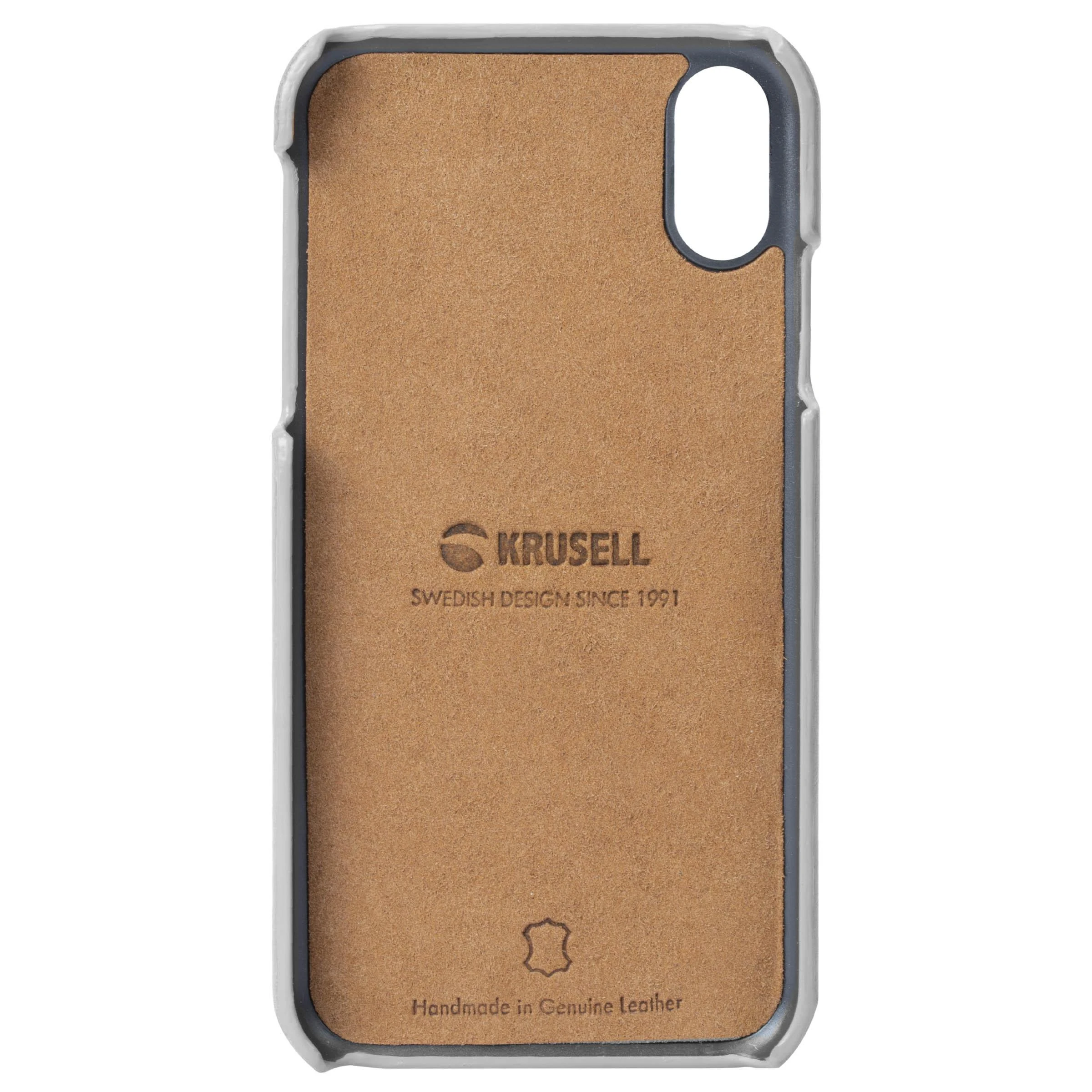 Krusell Telefono dėklas iPhone XR, vintage pilkas