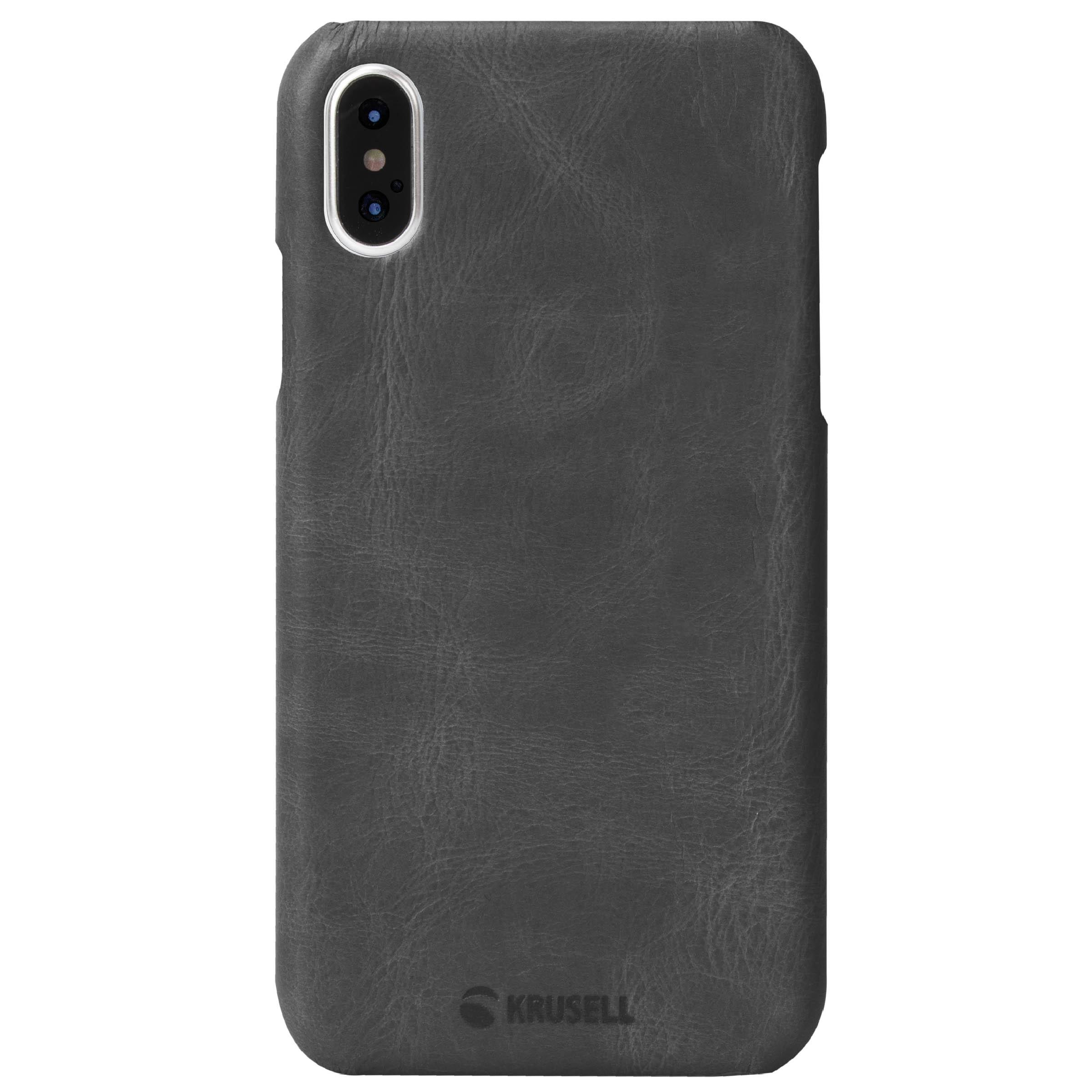 Krusell Juodas telefono dėklas iPhone XS Max