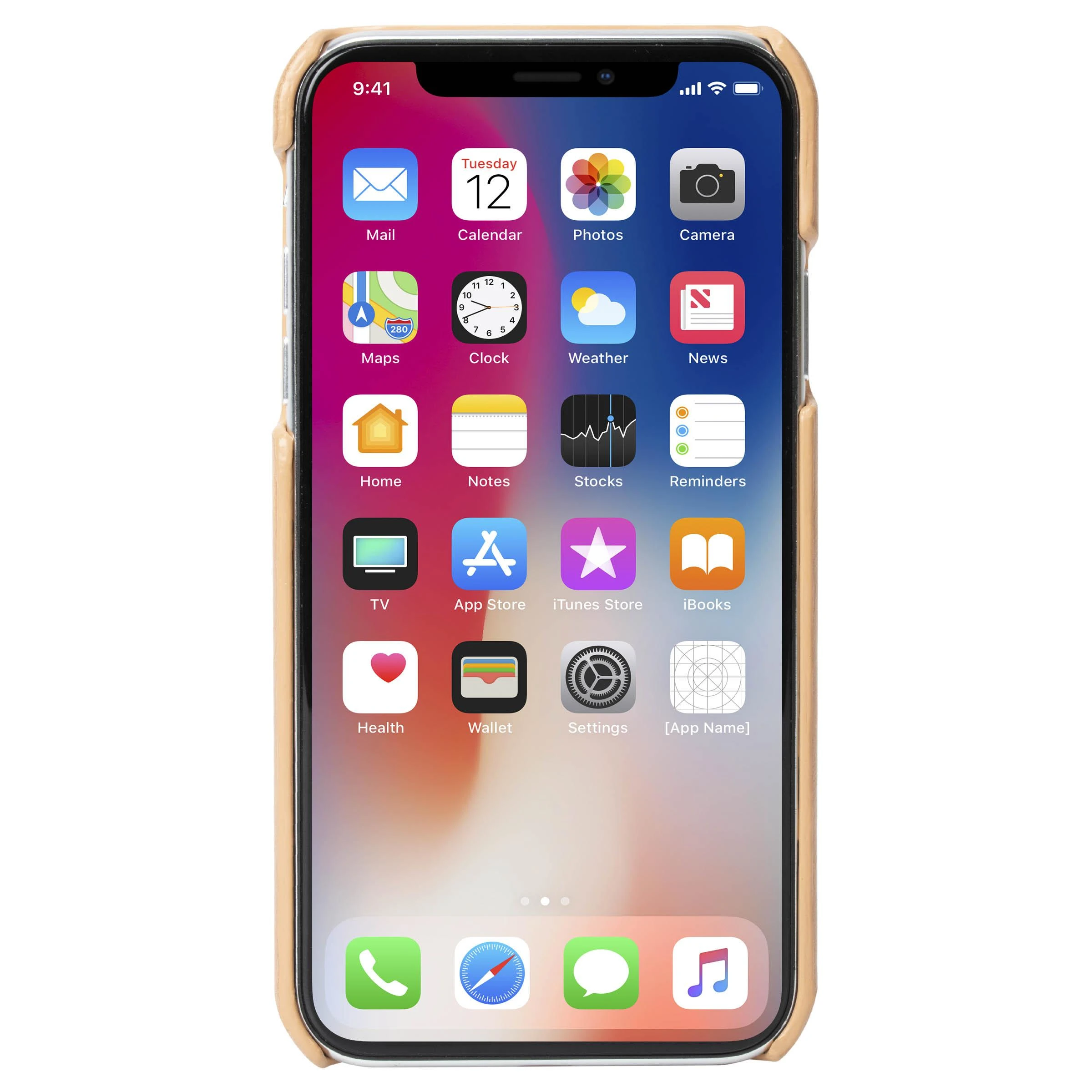 Krusell Telefono dėklas iPhone XS Max, „Vintage Nude“