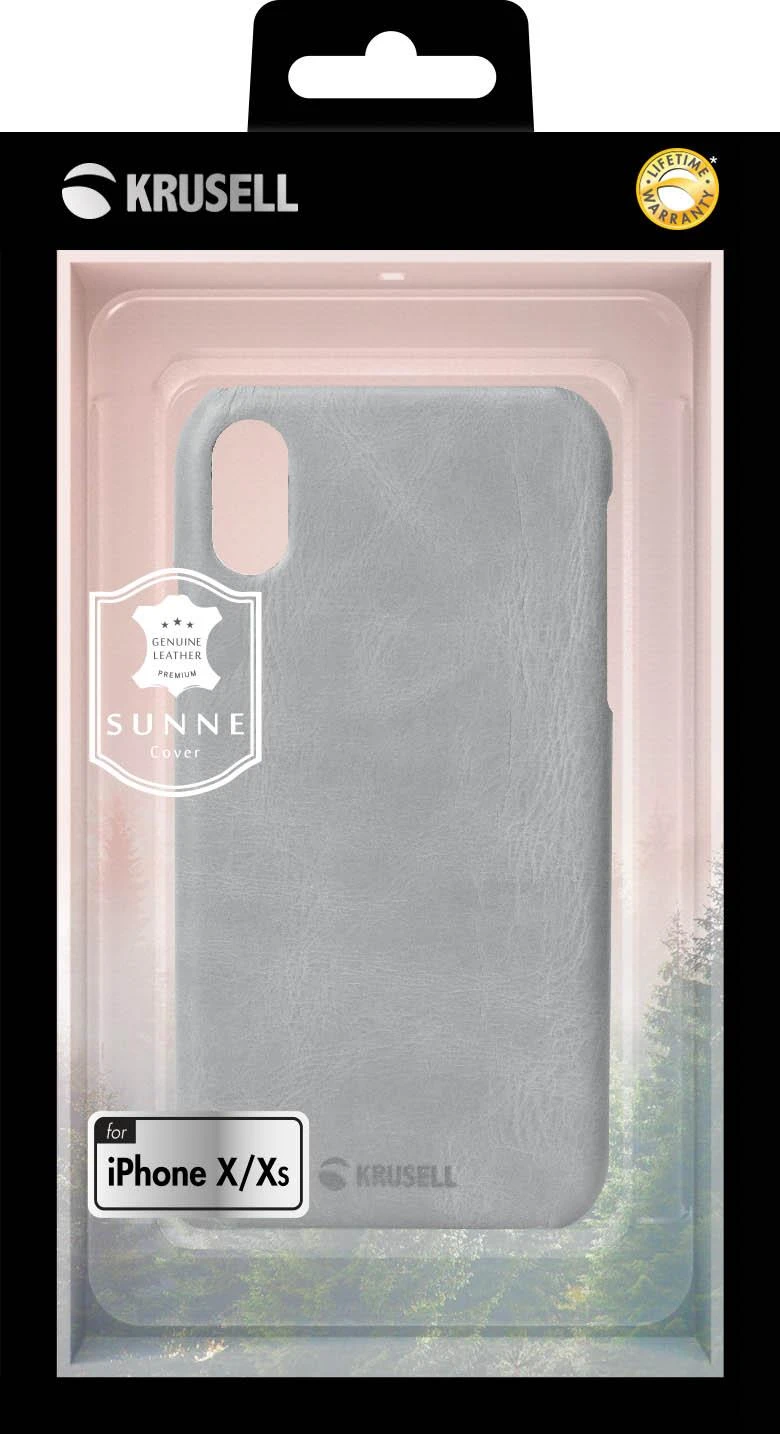 Krusell Sunne dėklas Apple Apple iPhone XS vintage pilkos spalvos