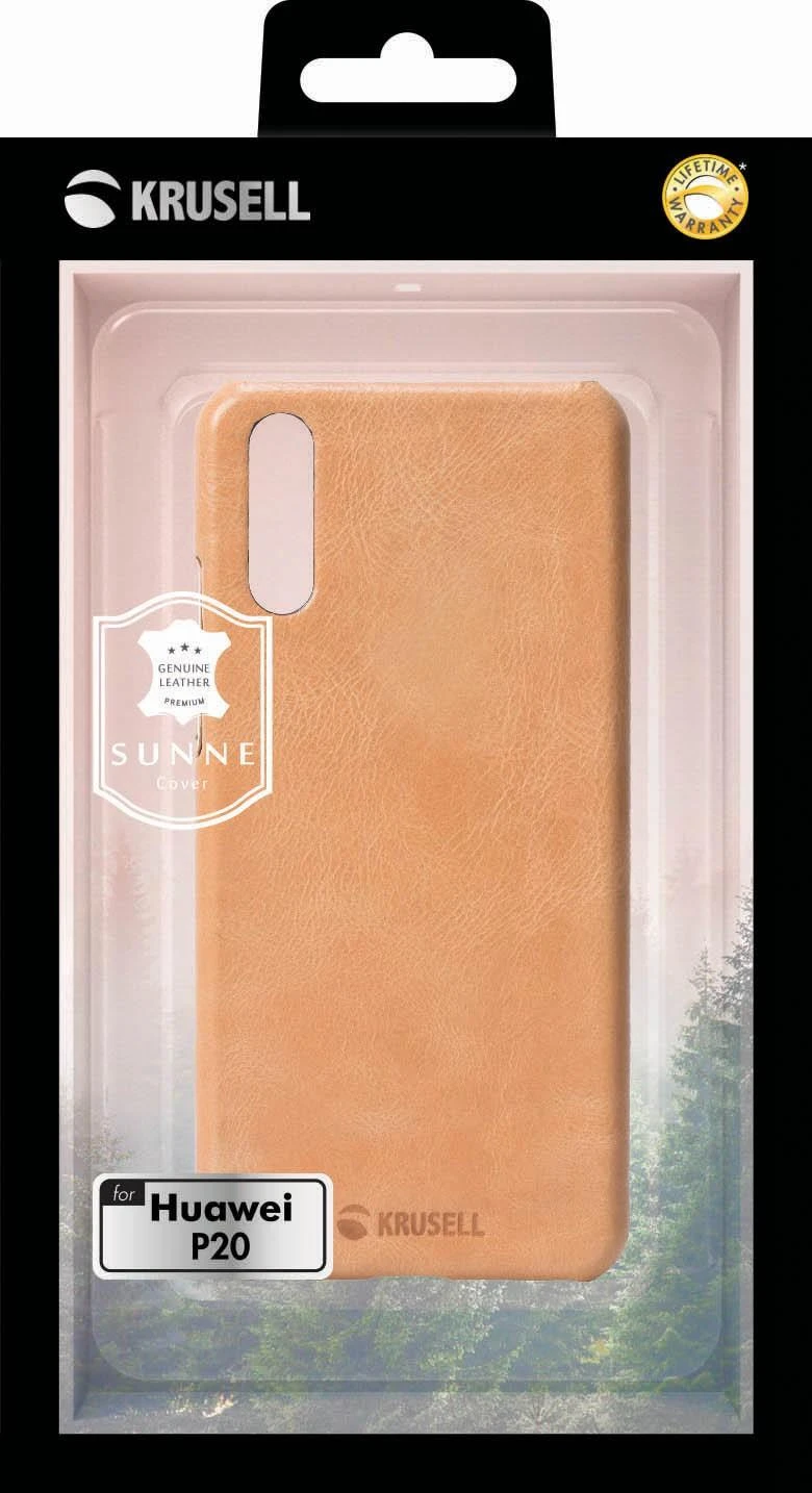 Dėklas Krusell Sunne Cover, skirtas Huawei P20, smėlio