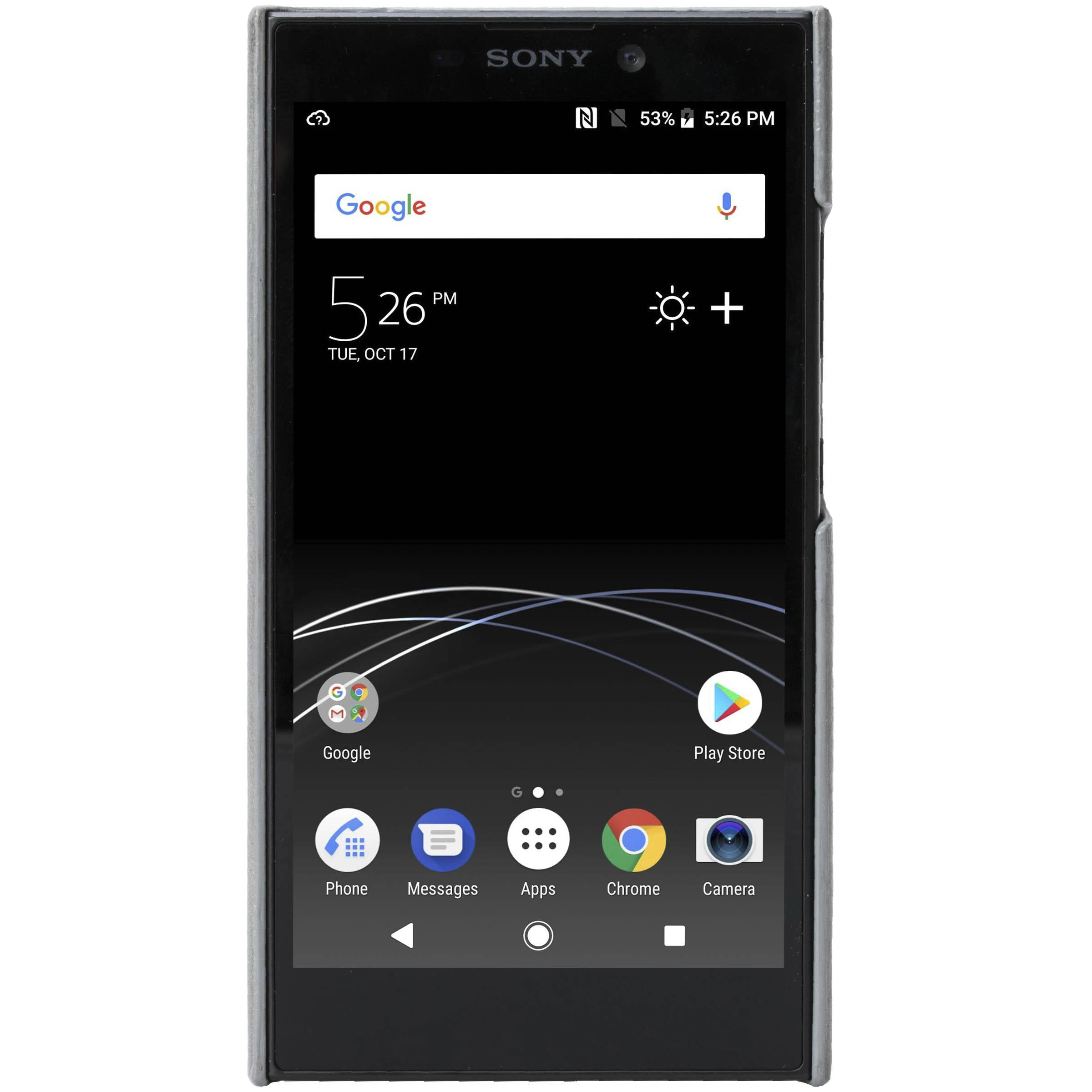 Krusell Pilkas odinis telefono dėklas Sony Xperia L2