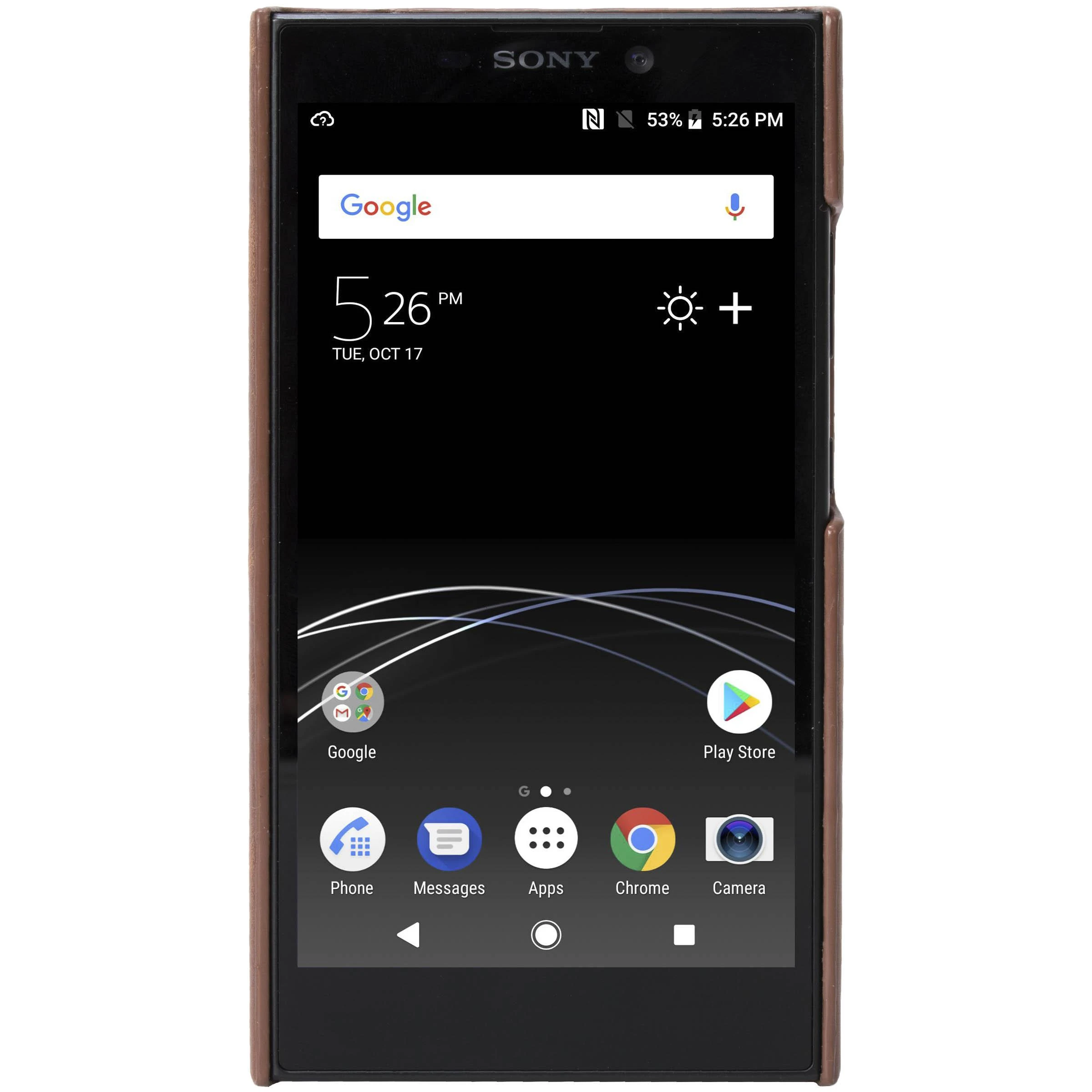 Krusell Rudas odinis dėklas Sony Xperia L2