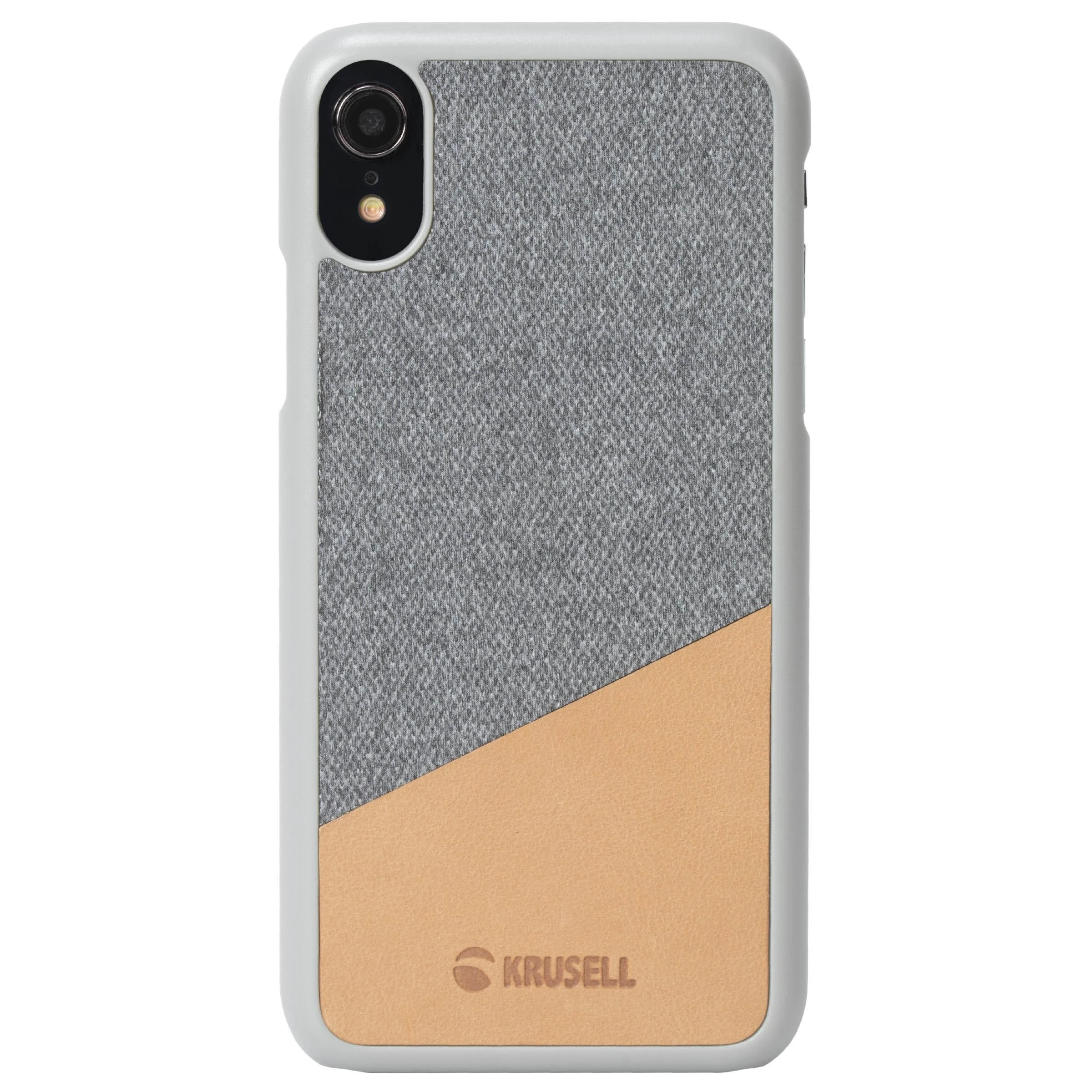 Krusell Tanum telefono dėklas iPhone XR, rusvai gelsvas