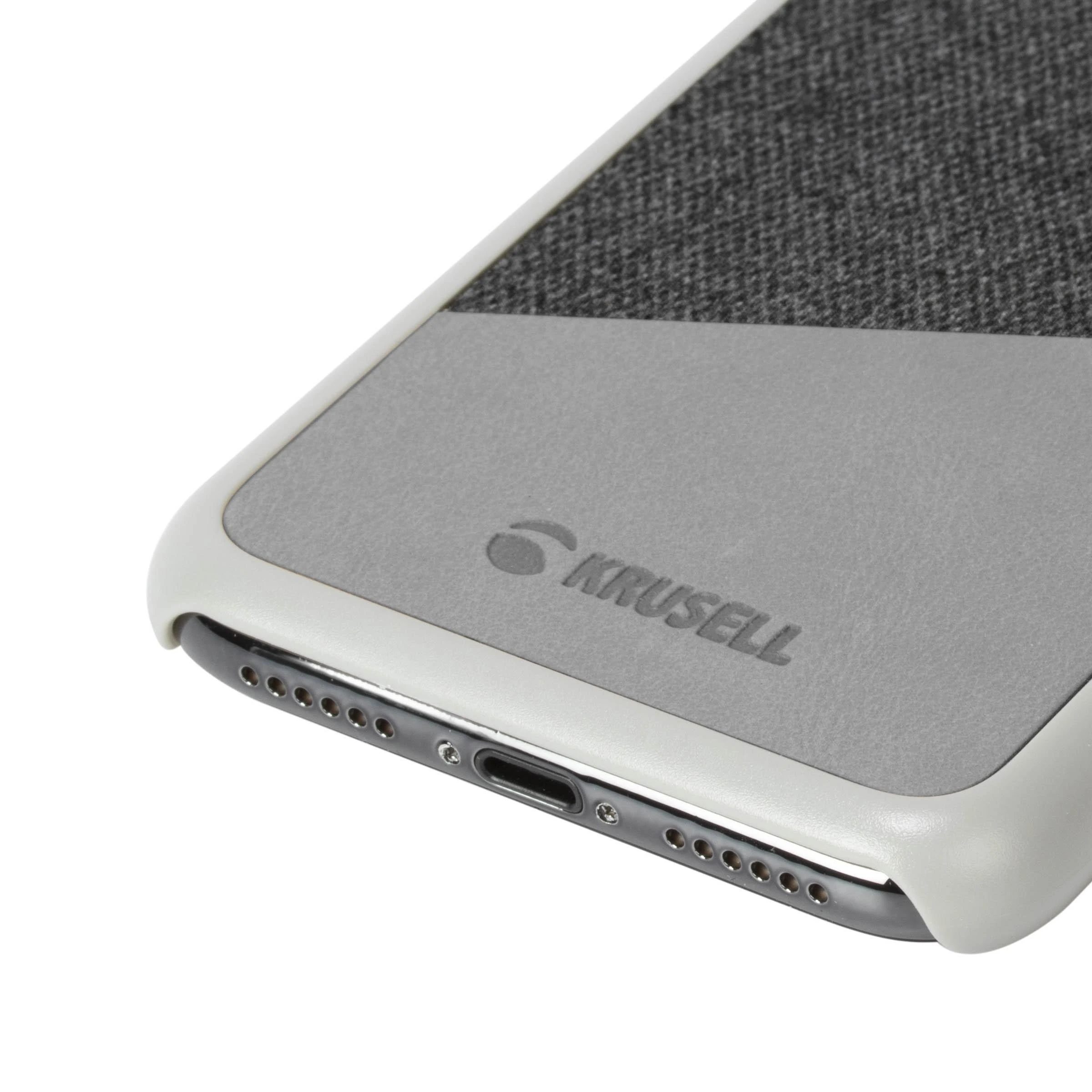Pilkas telefono dėklas Krusell Tanum iPhone X/XS