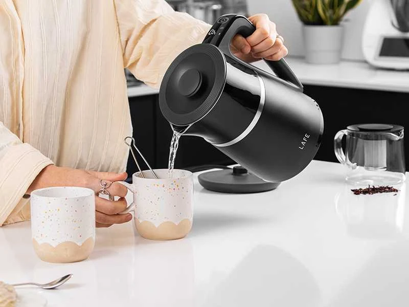 Elektrinis Virdulys - LAFE CEG020 1,7L 2200W Temperatūros kontrolė Juodas
