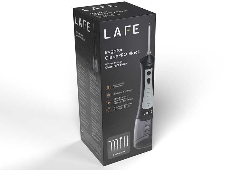 Irigatorius Lafe CleanPRO Juodas