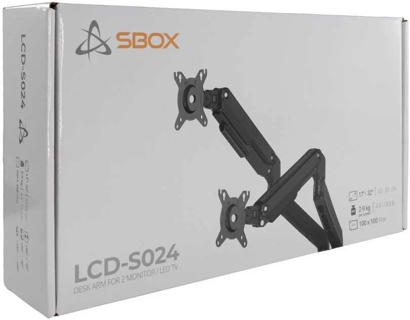 Sbox Desktop LCD-S024-3 (17-32/2x2-9kg/100x100)