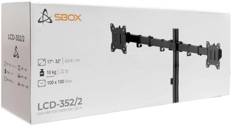 Laikiklis Sbox LCD-352/2-3 (17-32/2x10kg/100x100)