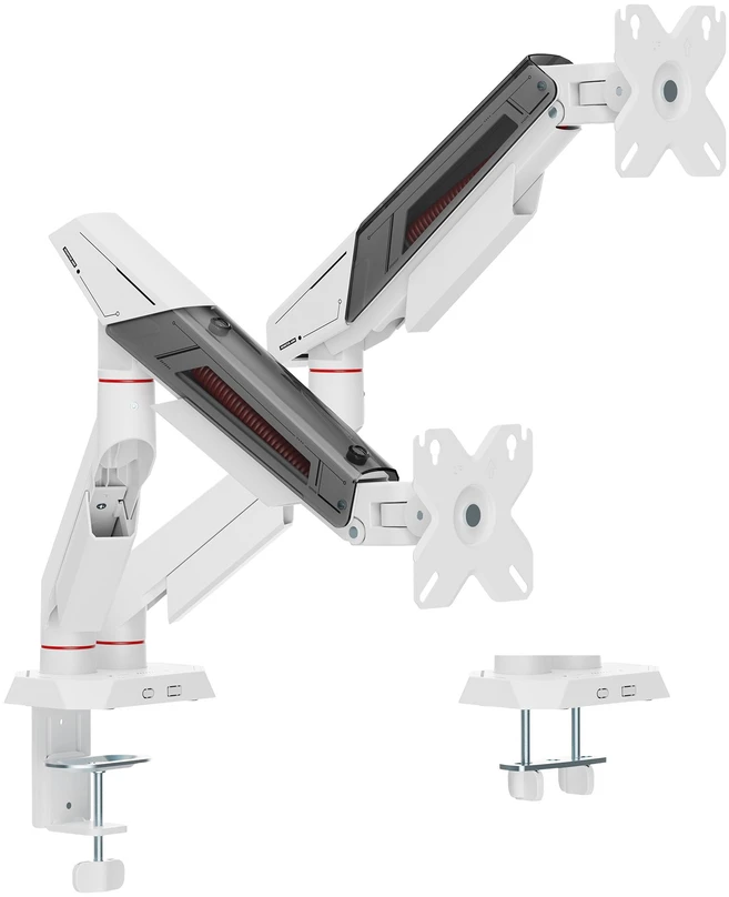 White shark Baltas Shark Baltas Shark KHUFU-II GMS-3211 / 2 Monitorius Desktop Mount